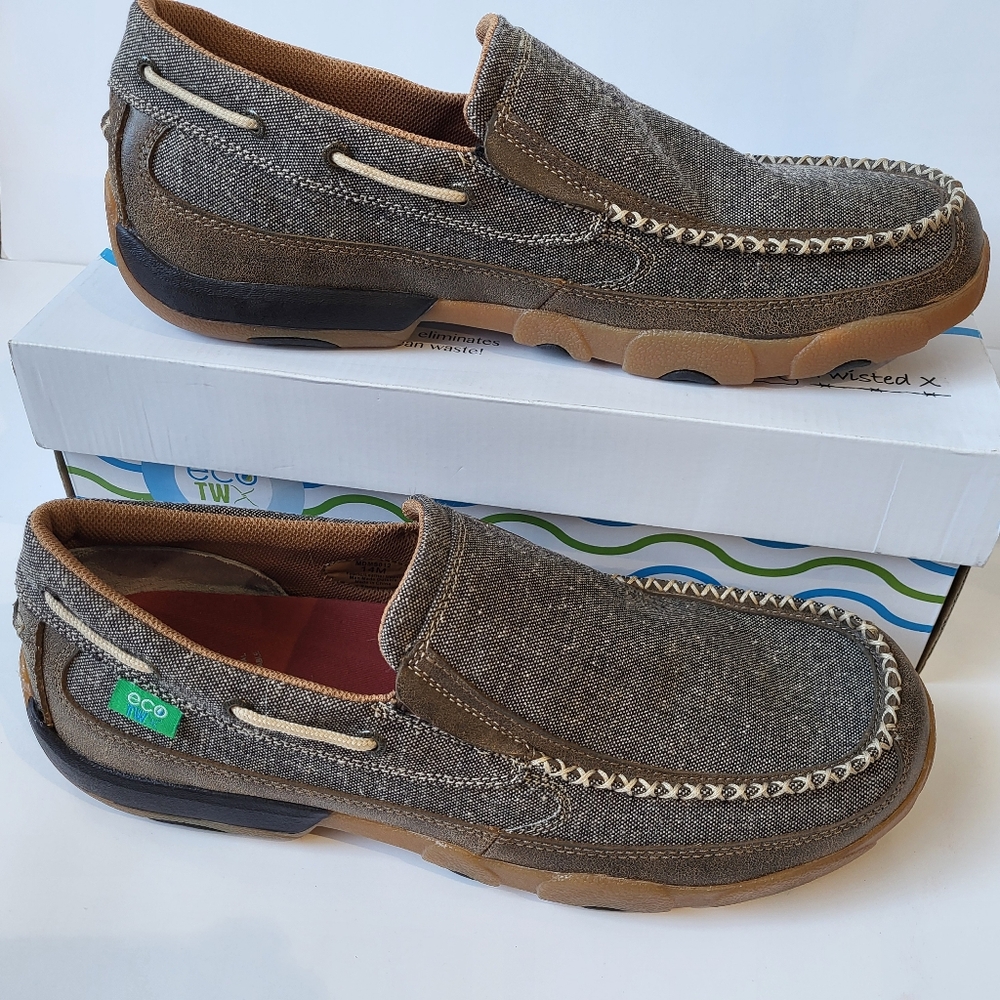 Mens twisted x casual slip on size 14 medium